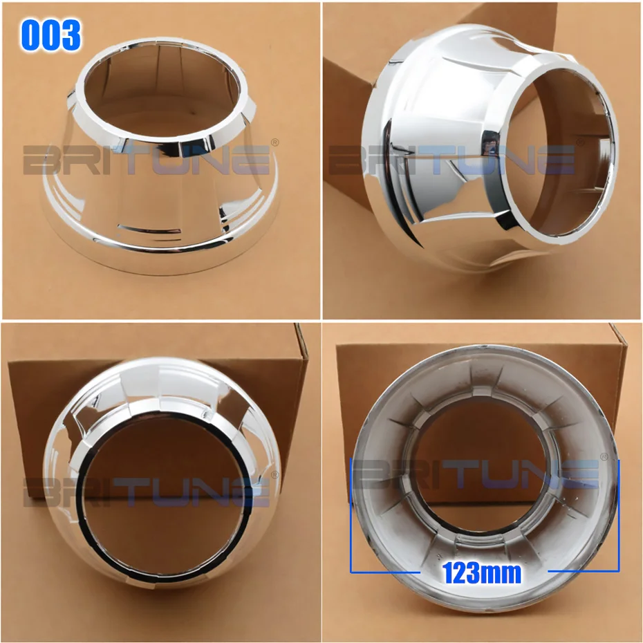3.0 inch Projector Shrouds For Hella 3R G5/ Q5 Lens Bi-xenon Headlight Bezel Retrofit Lenses Covers Car Lights Accessories