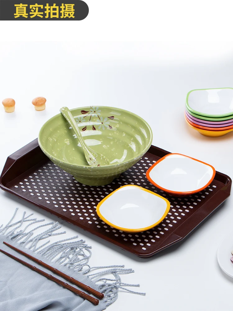 

Large Modern Plastic Plate Tableware Creative Serving Platter Plate Dinner Square Talerze Obiadowe Serving Tray BK50SC