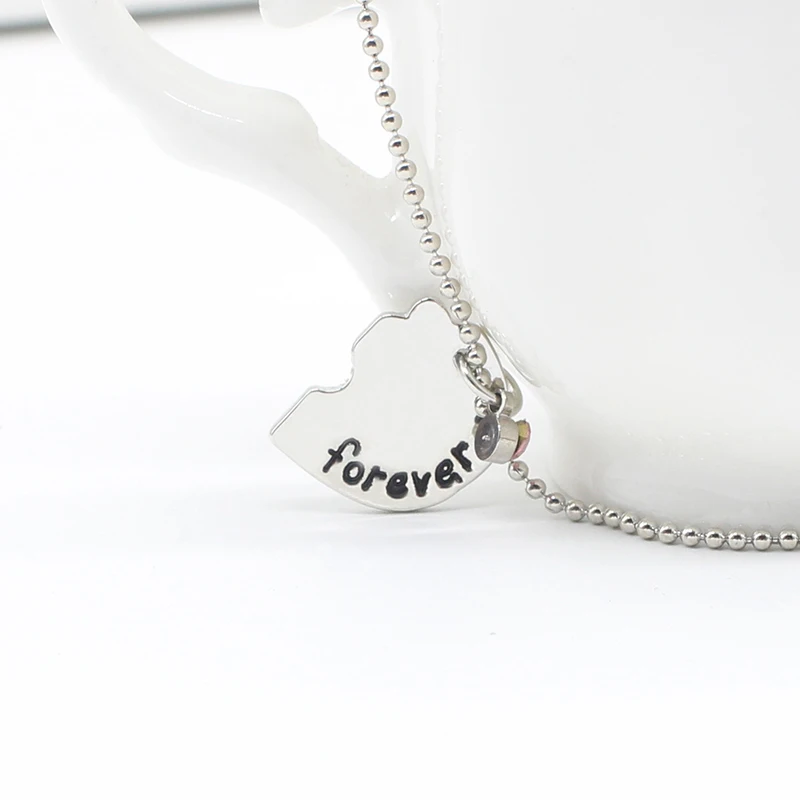 3Pcs/Set Letters Best Friends Forever Friendship Necklace Undertale Colors Rhinestone BFF Friendships Chokers 2023 Gifts