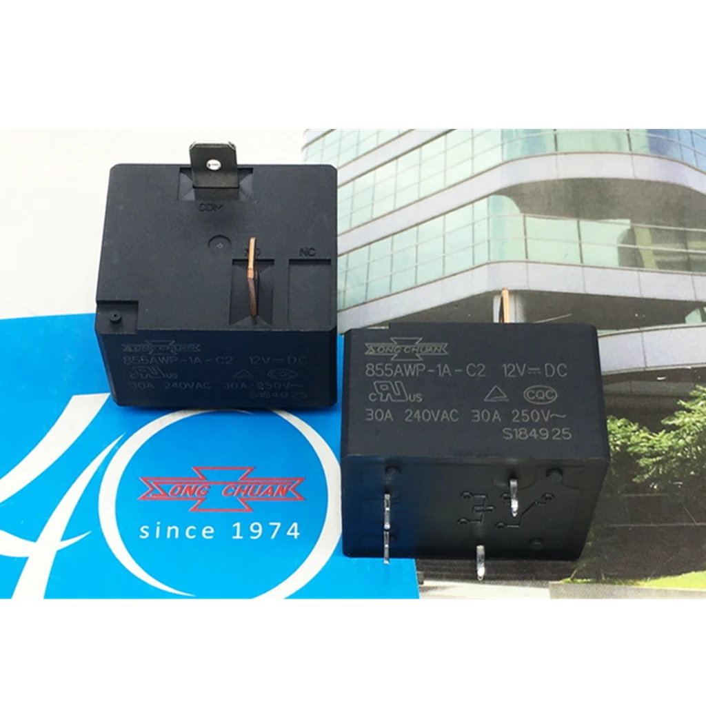 5pcs/lot 891WP-1A-C 25A 250~ / 855AWP-1A-C2 30A 250V~ 12VDC Air Conditioner Water Heater Power Motherboard Relay