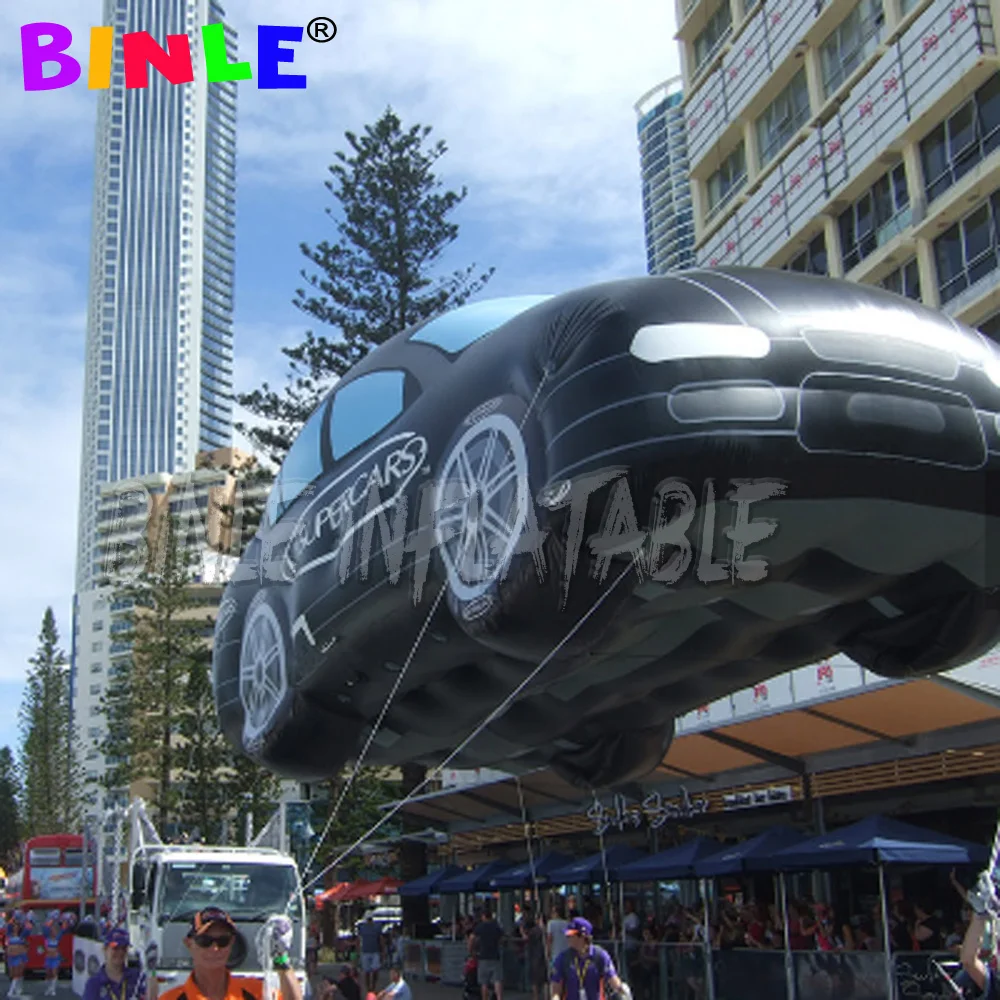 Custom made Giant parade flying helium inflatable train car balloon replica for sky show