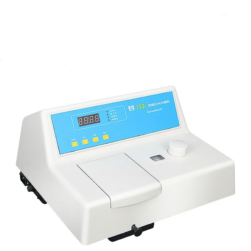 Visible Spectrophotometer 722S Vis Photometer Wavelength 325-1000 nm (2 nm) LED Display Spectrometer Spectral Bandwidth 5 nm