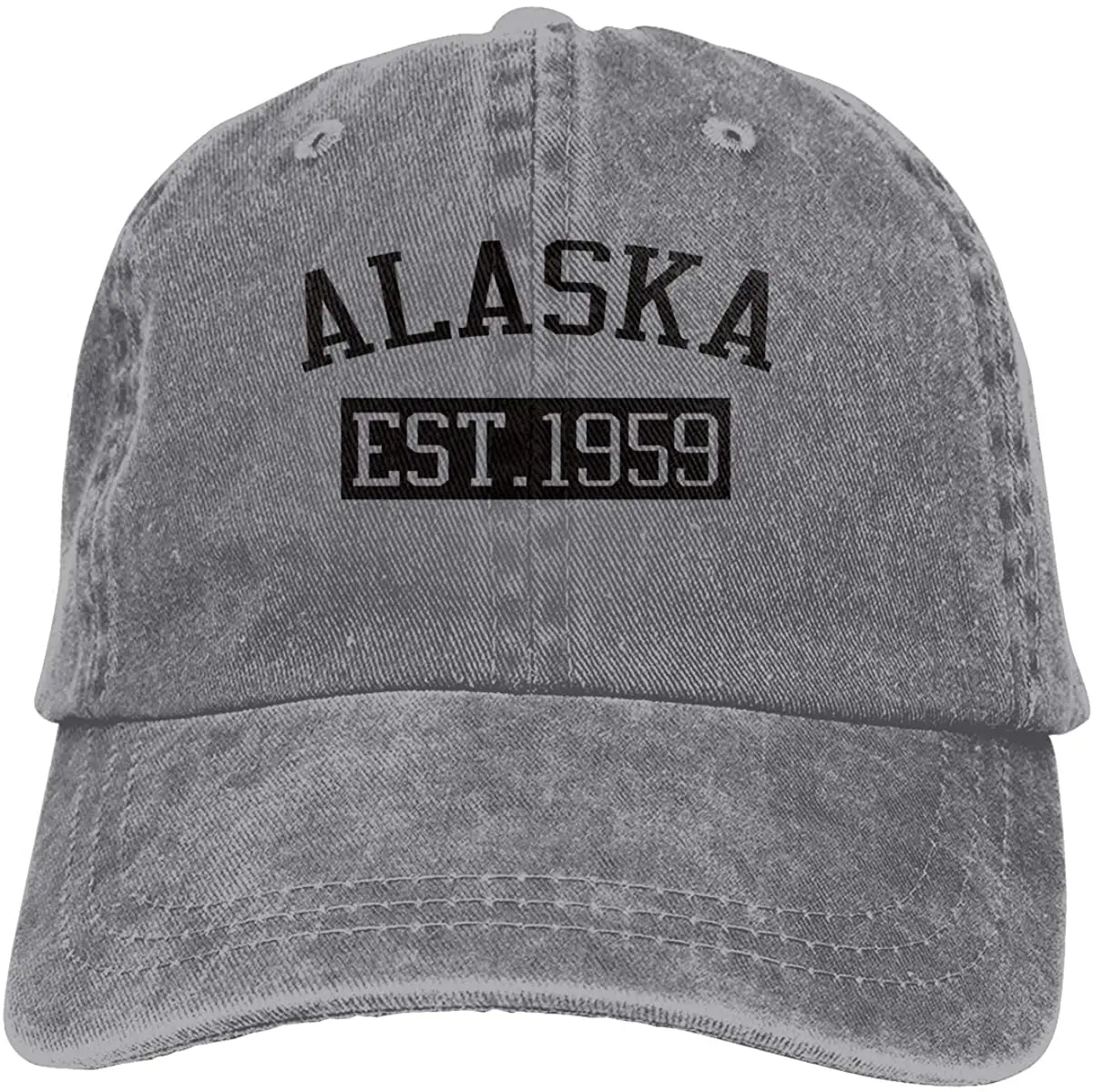 Denim Cap Alaska Est 1959 Baseball Dad Cap Adjustable Classic Sports for Men Women Hat