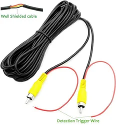 RCA Video Cable for Car Monitor and Reverse Backup RearView Camera