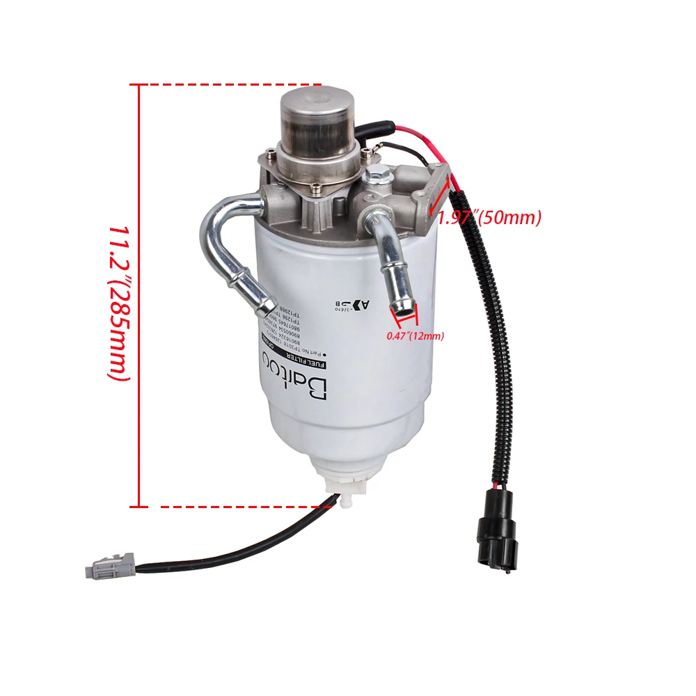 RASTP-مبيت مرشح الوقود عالي الجودة مناسب لجنرال موتورز DuraMax 6.6l 2004-2013 شيفروليه سيلفرادو 2500 HD RS-OFI060