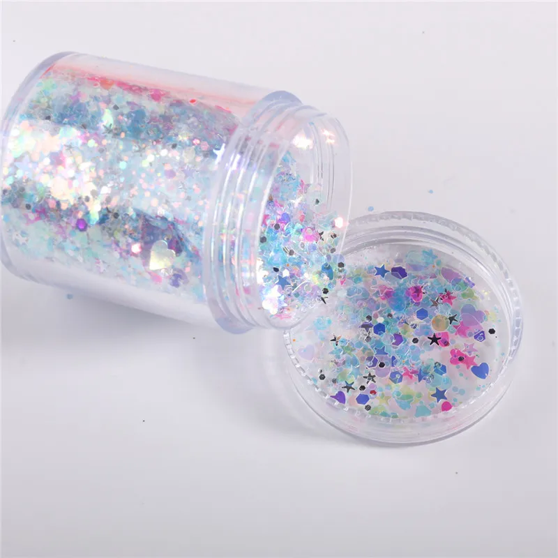 10g/Bag Nail Sequins For Craft Sequin Glitters Paillette Nail confetti For DIY  Article Decor Filler Mirror color mixed glitter