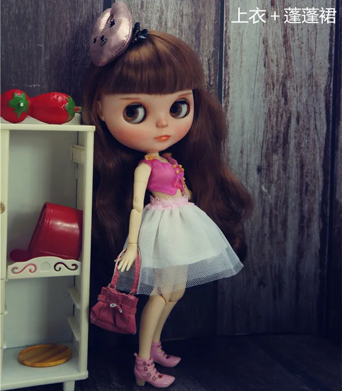 Handmade Clothes For Blythy Doll Sweetpie Coat TUTU Skirts Fashion Doll Clothes For Licca Doll Kids Toy 1/6 Doll Clothes Sets
