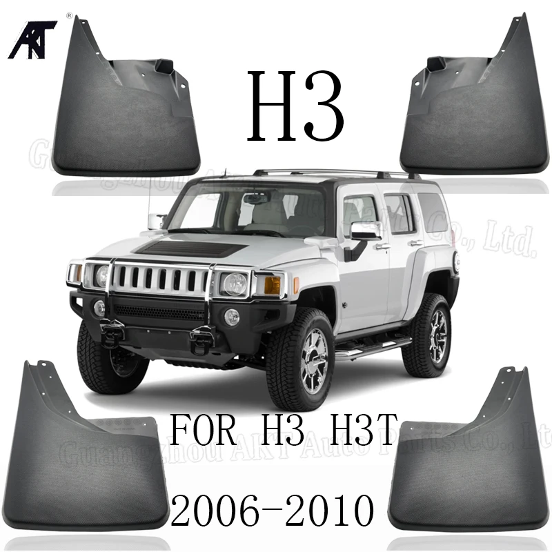 

MUD FLAP FIT FOR HUMMER H3 H3T 2006-2010 MOLDED MUDFLAPS SPLASH GUARD MUDGUARDS FRONT REAR FENDER ACCESSORIES