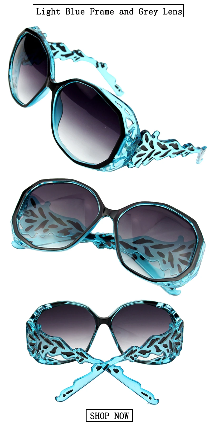 Übergroße Sonnenbrille Frauen Spinne Polygon Rahmen Luxus Unisex Marke Designer Sonnenbrille Reisen lässig charmante Brillen Männer – Detail 11