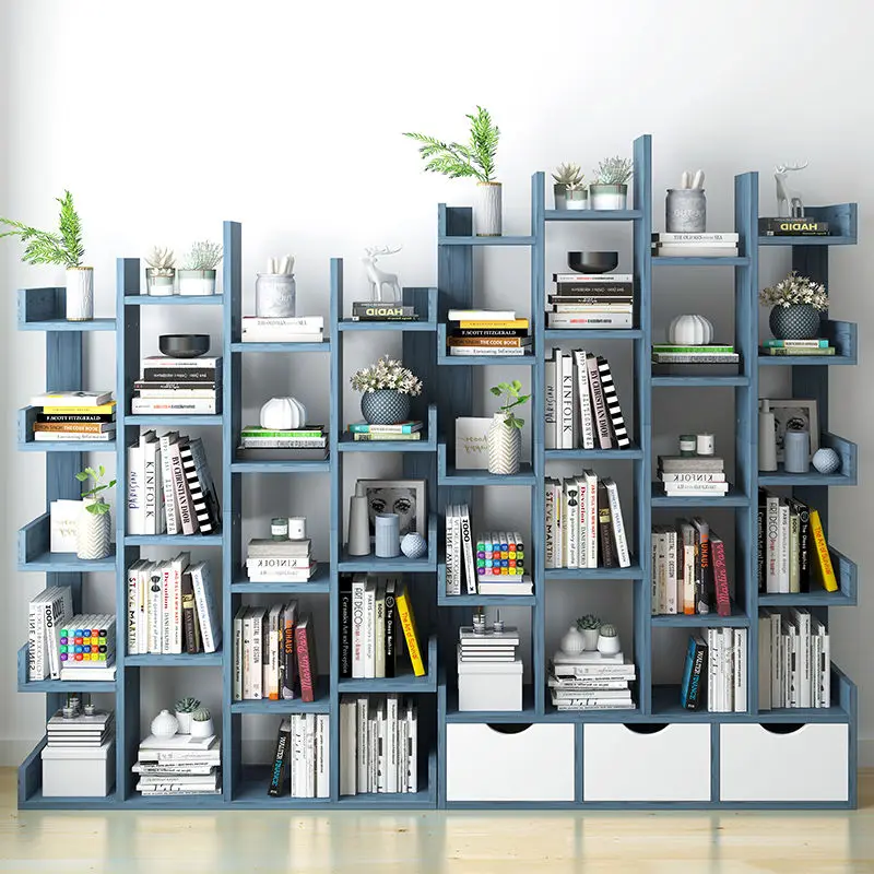 Rak Buku Lantai Rak Penyimpanan Meja Rak Ruang Tamu Sederhana Meja Rak Kantor Rak Rumah Siswa