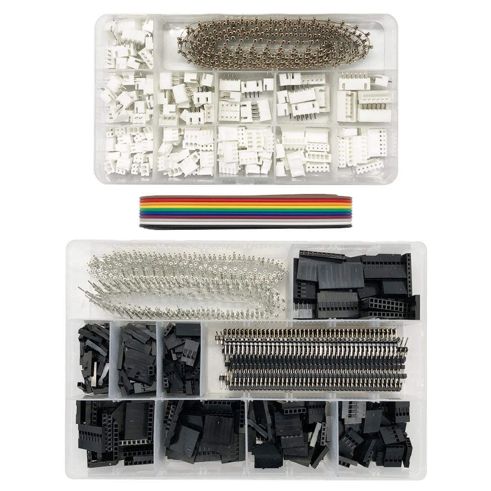 DuPont Connector Terminal Set XH2.54 SM Plug Spring Clamp For JST ZH1.5 2.0PH 2.5XH EH SM 460PCS/1550PCS Boxed Kit