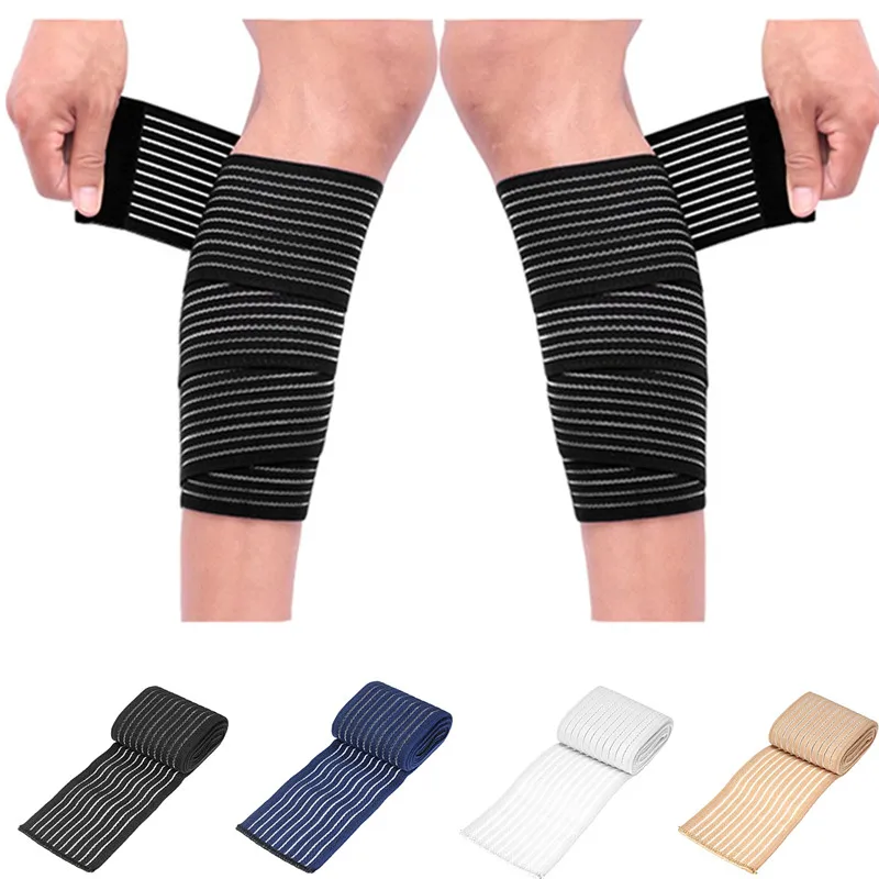 1 pz 40 ~ 180cm alta elasticità compressione fasciatura sport kinesiologia nastro per caviglia polso ginocchio polpaccio coscia avvolge supporto