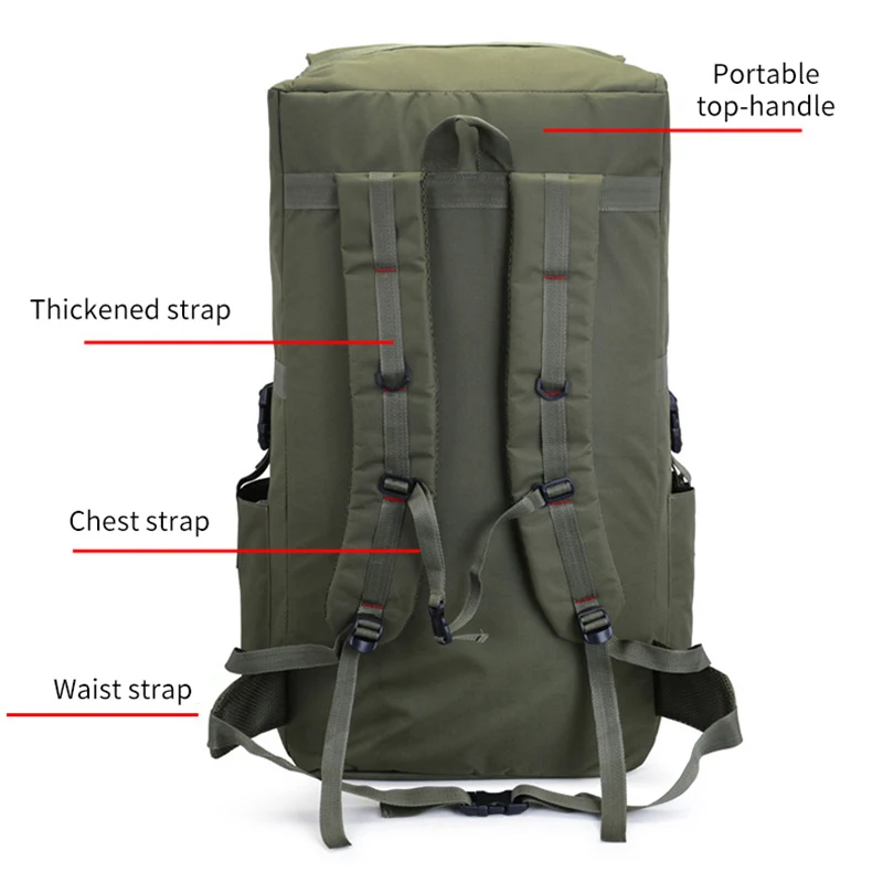 110L Men Hiking Bag Camping Backpack Men Large Outdoor Climbing Trekking Travel Rucksack Tactical Bags Luggage Bag