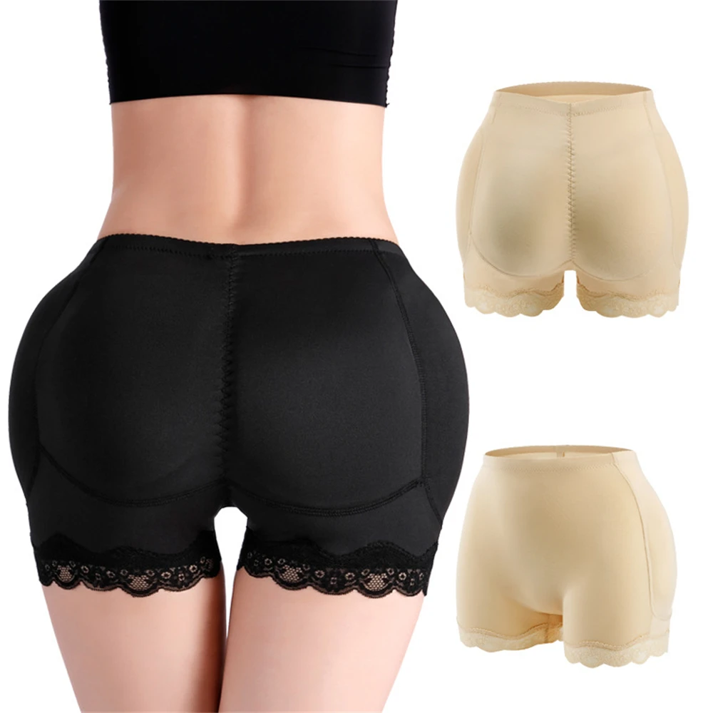 

Women's Lace Abdomen Buttocks Pants Plump Crotch Bottoming Fake Butt Tight Body Shaping Underwear Seamless Breathable Underwear