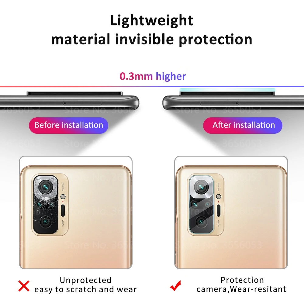 Back Camera Lens Glass For Redmi Note 10 Pro 10S Pro Max 5G 4G Full Tempered Film For Xiaomi Redmi Note 10Pro Global ProMax Film