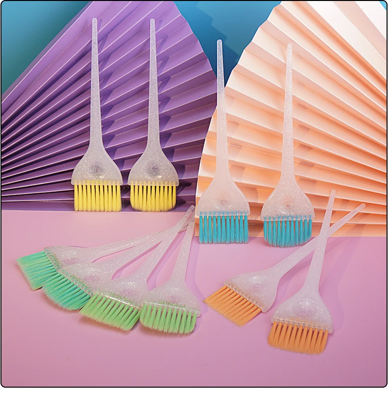 SHKALLI Haarfärbepinsel-Set, glitzernder Haarfärbepinsel, Haarfärbepinsel für Friseursalons, Balayage-Werkzeuge, Highlighting-Pinsel – Detail 2