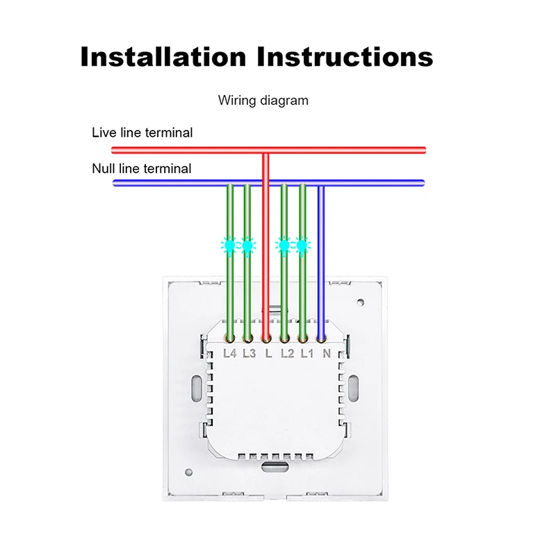 NEW WiFi Smart Light Switch RF433 Transmitter Switch Smart Life Tuya App Control Works with Alexa Google Home 2/3 Way