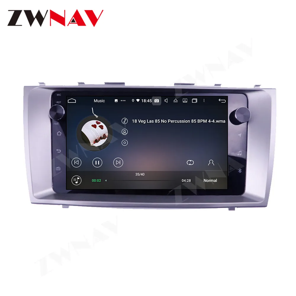 GPS Navigation Touch Screen Car DVD Player Android 10 4+128G For Toyota Camry 2006-2011 IPS Auto Radio Multimedia Heard Unit