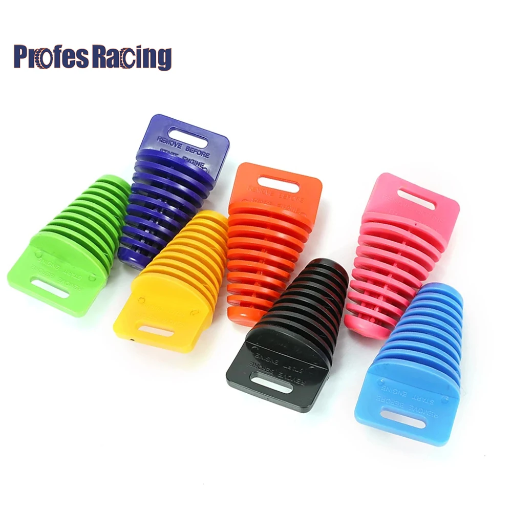 33-62mm Motorcycle Exhaust Pipe 4 Stroke Muffler Pipe Exhaust Silencer Wash Plug Motorbike Dirt Bike Wash Plug Pipe Protector