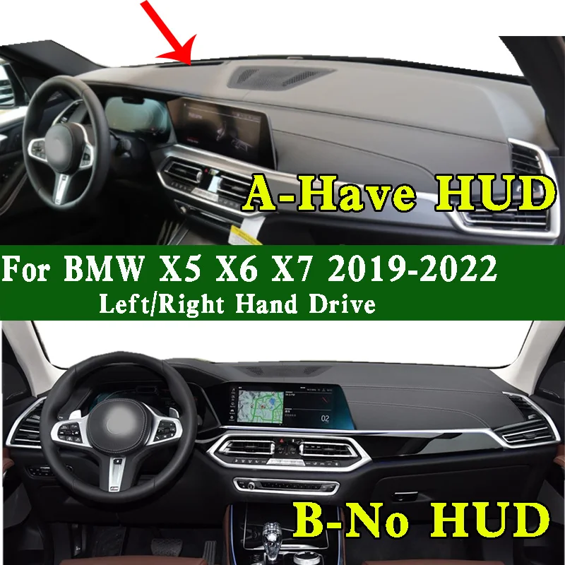 For BMW X5 X6 X7 M50 G07 G05 G06 2019-22 Dashmat Dashboard Cover Instrument Panel Protective Anti-Dirt Dash Mat Pad
