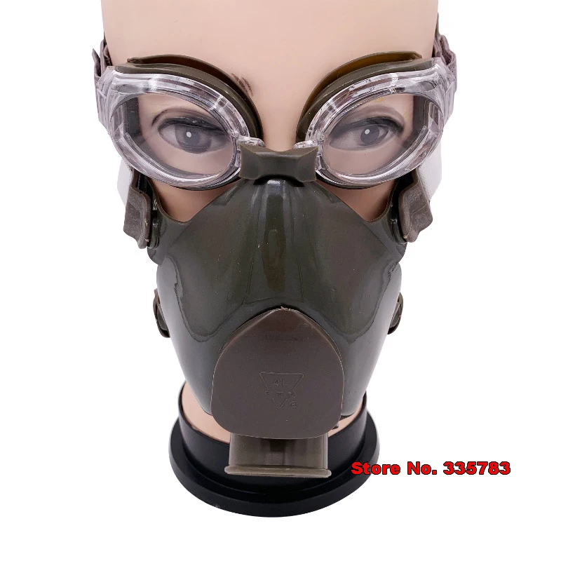 FA1 Respirator gas mask  classic style Goggles + mask one-piece gas mask against Industrial Chemical Spray paint gas mask