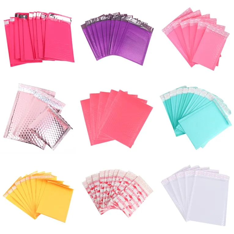 10pcs Usable space Teal Poly Mailer Envelopes Gift Bag padded Mailing Bag Self Packaging Shipping Bags Candy Colors