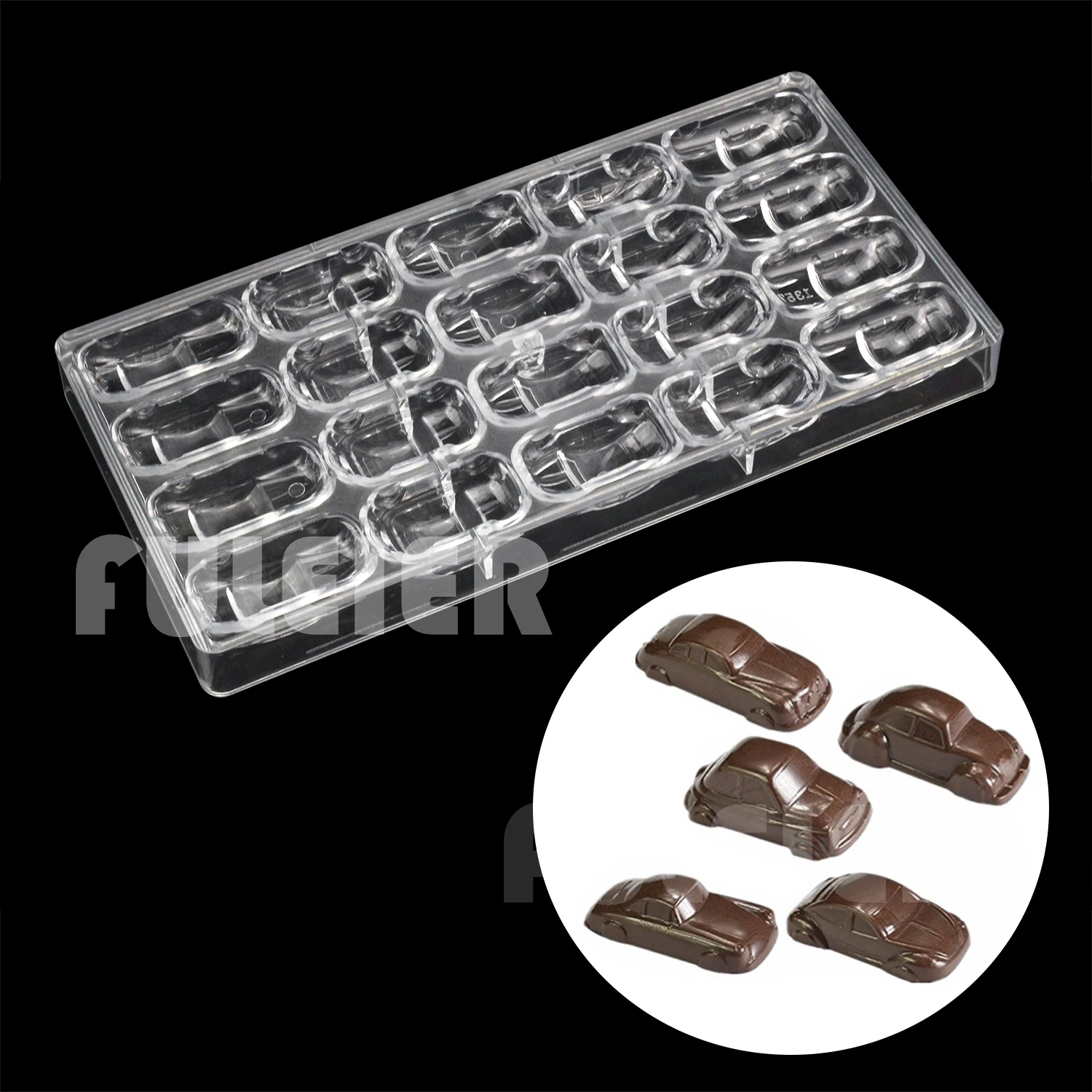 Belgian Polycarbonate Chocolate Molds Baking Cake Sweets Candy Bar Mould BonBon Confectionery Tools Bakeware