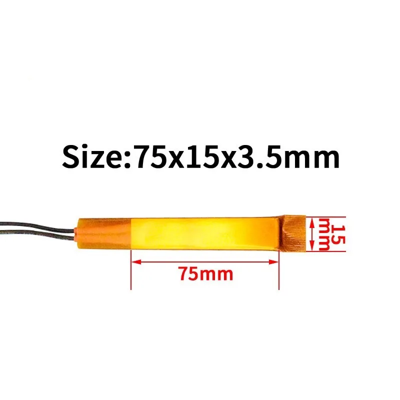 12V/24V/220V ceramic PTC thermostatic air heater heating element heating core accessories 75*15*3.5mm