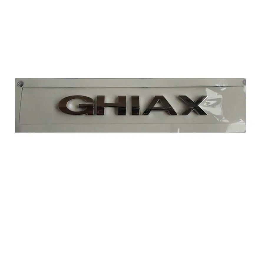 

" GHIAX " Chrome Shiny Silver Plastic ABS Car Trunk Rear Number Letters Badge Emblem Decal Sticker for Ford