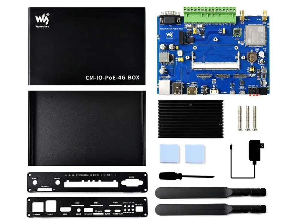 Rechen Modul Industrielle IoT Mini-Computer, EU version,4G /PoE Eigenschaften, basierend auf Raspberry Pi Rechen Modul CM3 / CM3 + Serie
