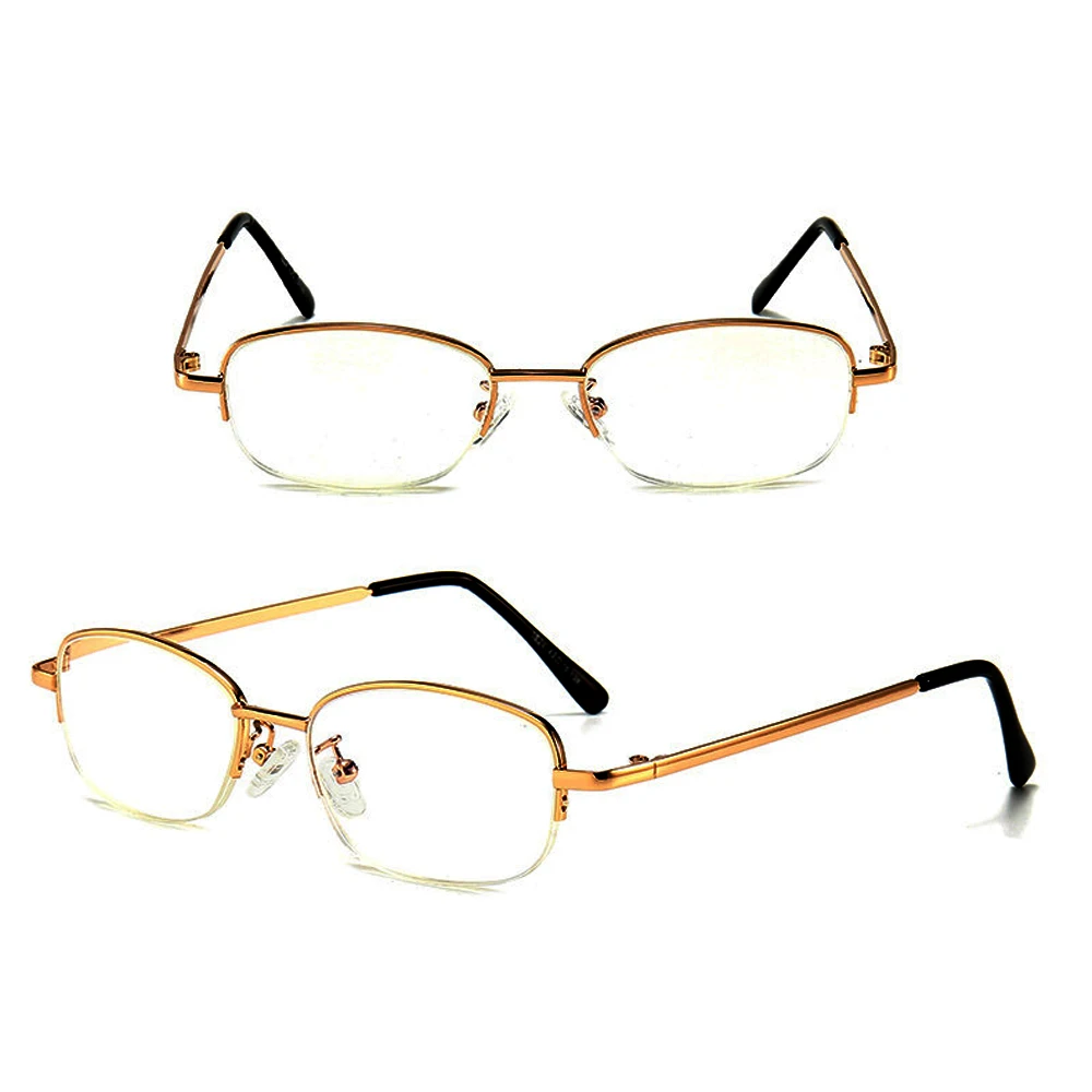 

CLARA VIDA Metal Anti-blue Oval Reading Glasses Female Ladies Women Half Frame Reading Glasses +1.0 +1.5 +2.0 To +4.0