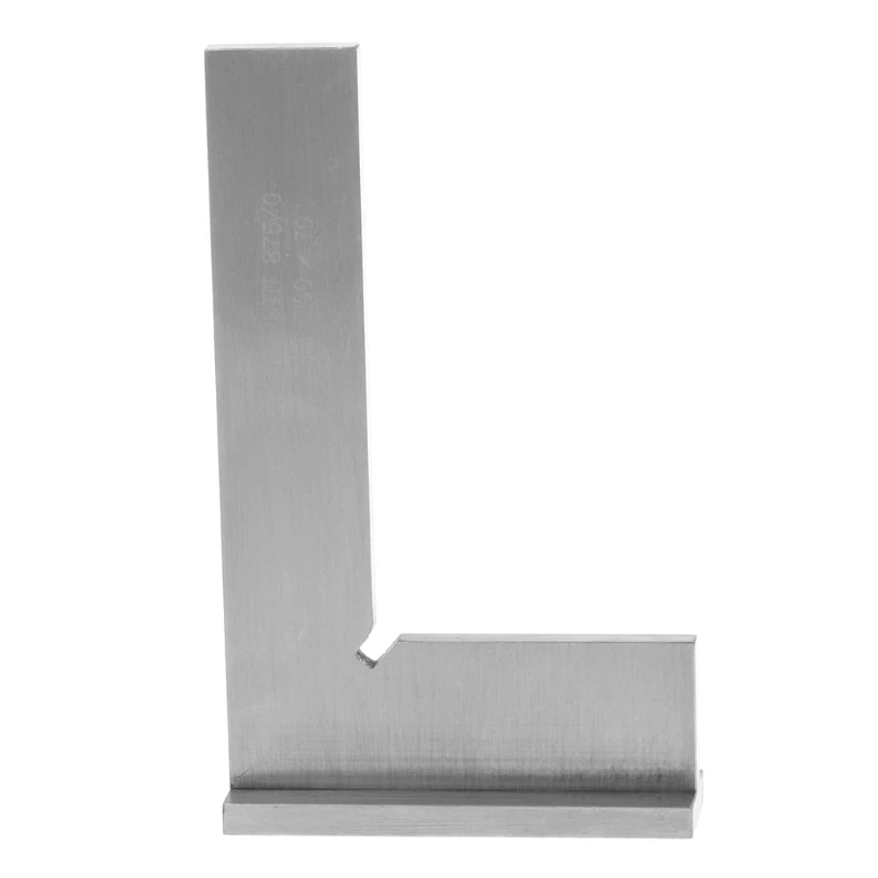 100*70mm Machinist Try Square DIN 875 / 0 grade 90° Flat Edge Square with Base