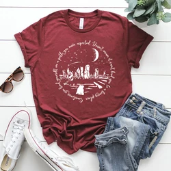 Ti trovi su un percorso che non ti sei mai aspettato camicia divertente Outlander T-shirt maglietta con citazione da viaggio T-shirt grafica con pietre calli