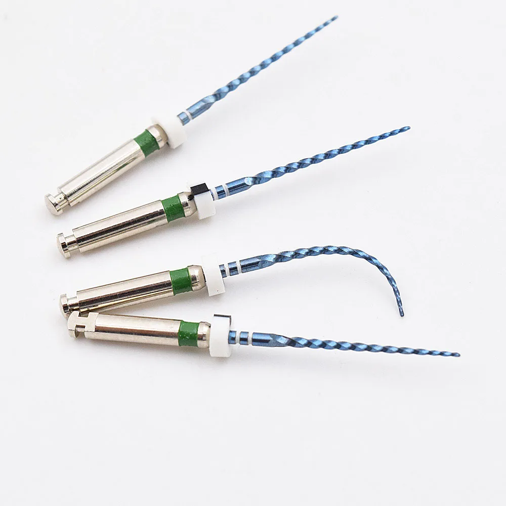 

Dental Blue dental rotary files nickel titanium root canal files endodontic files 04 06 taper heat activation blue files rotary