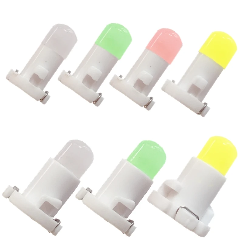 10pcs T3 T4.2 T4.7 Truck lamp LED Interior del coche cúpula tablero Panel bombilla de luz lateral de indicador blanco lámpar 24V