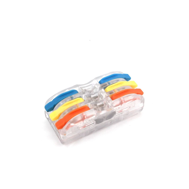 Wire Connector Color 222-412 413 223 Mini Fast Universal Compact Conectors Wiring Conductor Push-in Terminal Block LED Conector