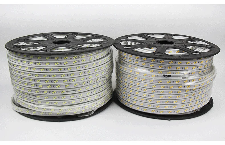 SMD 5730 AC220V LED Strip Flexible 120leds/m Waterproof Tape LED Light 20M 30M 40M 50M 60M 70M 80M 90M 100M