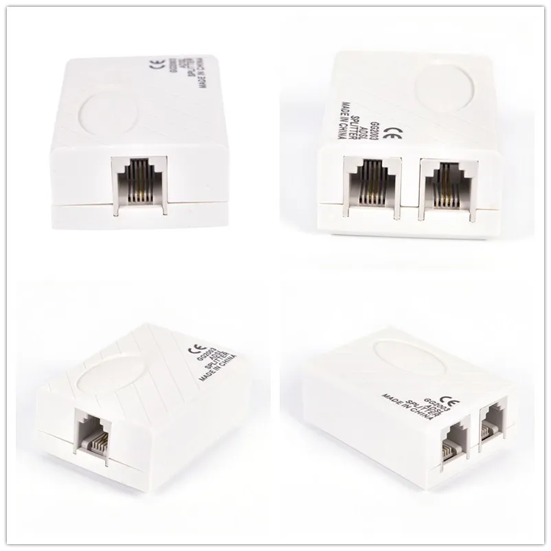 1Pc Telefoon RJ11 Line Adsl Modem Broadband Phone Voice Splitter Line Filter Splitter Junction Box
