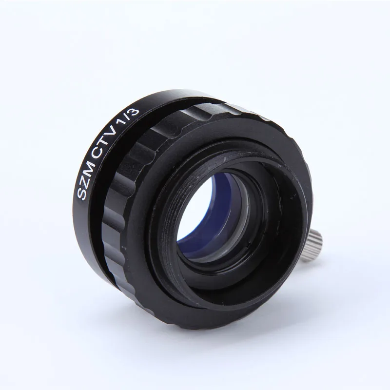 SZM CTV 1/2 1/3 1X Adapter 0.3X 0.5X C mount Lens Adapter For Trinocular Stereo Microscope HDMI VGA USB Video Camera