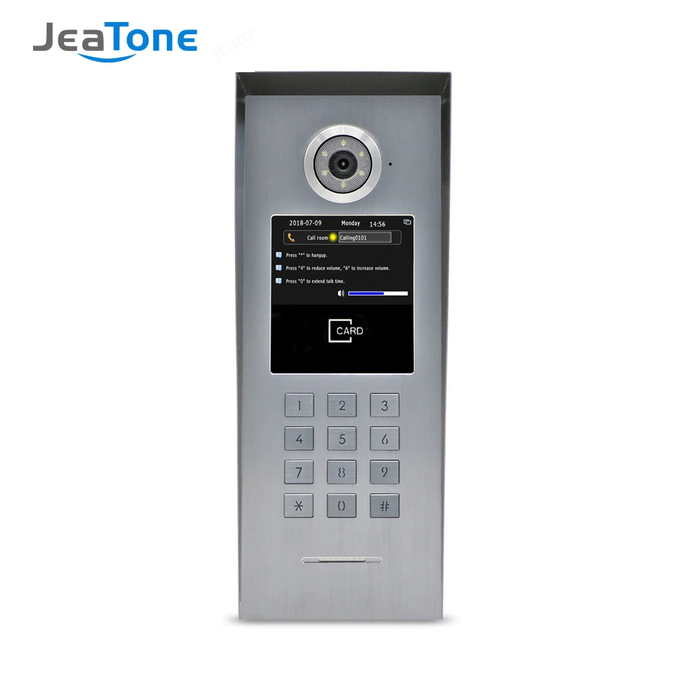 Jeatone  Wifi Tuya  Large Building Video Door Phone Intercom, Doorbell,Support Password/IC Card/iOS