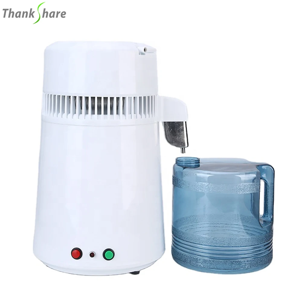 4L Pure Water Distiller 750W Plastic Jug Water Distilled Machine Stainless Steel Water Purifier Dental Distillation Equipment