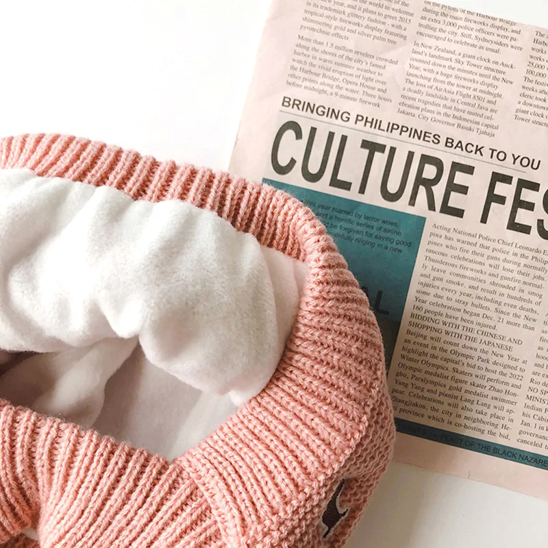 Gorros para bebé de 1 a 3 años, gorros gruesos y cálidos de punto con orejas, para niño y niña