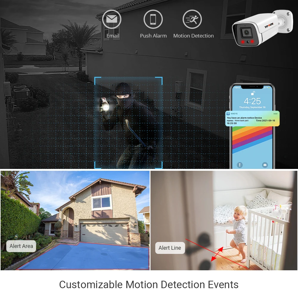 IP Camera 5MP PoE Outdoor Surveillance Camera CCTV Security Protection 3MP Camara Video Audio Indoor XMEye Cam For NVR System