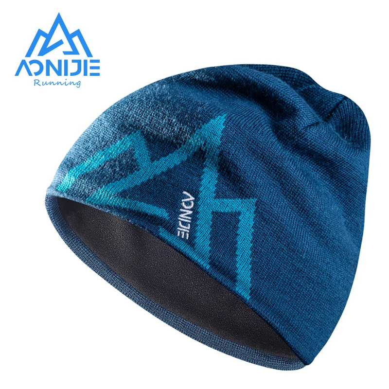 AONIJIE Winter Wool Cap Winter Knitted Hats Winter Windproof Thick Warm For Outdoor Camping Hiking Skiing Running Snowboarding