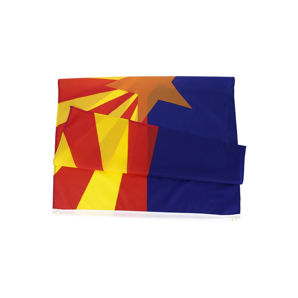 90x150cm  wholesale Arizona State Flag USA Flag With Brass Grommets For Campaign Vote