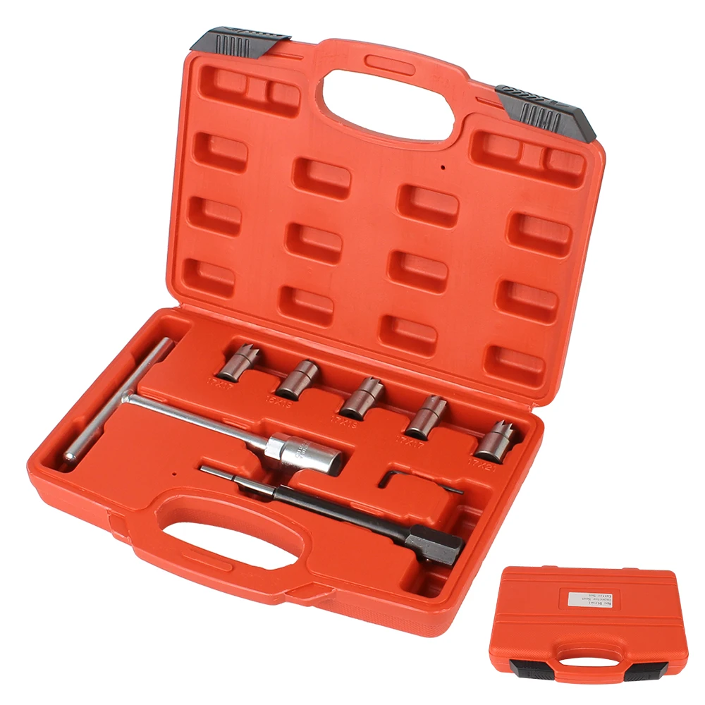 

Diesel Injector Seat Cutter set Car Accessories 6/8/11/17 pcs/set Auto Repair Tools Carbon Remover Color Random Cleaner Tool