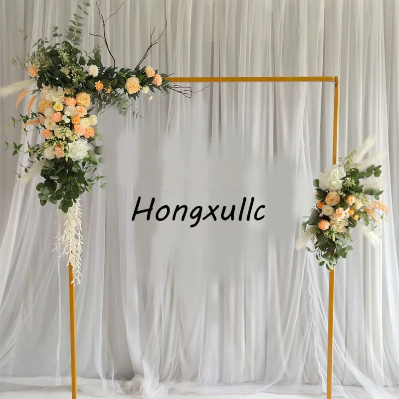 Square Arch Decoration Background Frame, Wedding Shelf, Wrought Iron Props, Flower Stand, T Stage Layout