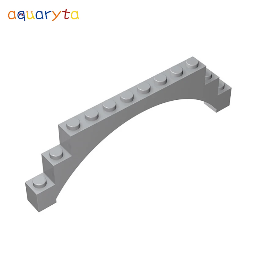 Aquaryta 10pcs Building Block Brick Arch 1x12x3 Compatible with 18838 14707 DIY Educationa Assembles Particles Toy Gift for Teen