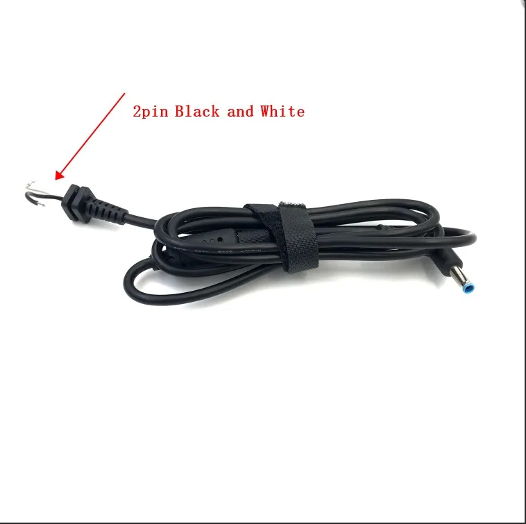 DIY 2pin DC Jack 4.5*3.0mm Charger Adapter Plug 3p Power Supply Cable for DELL HP Laptop 4.5 x 3.0 mm Power Cable Cord Connector