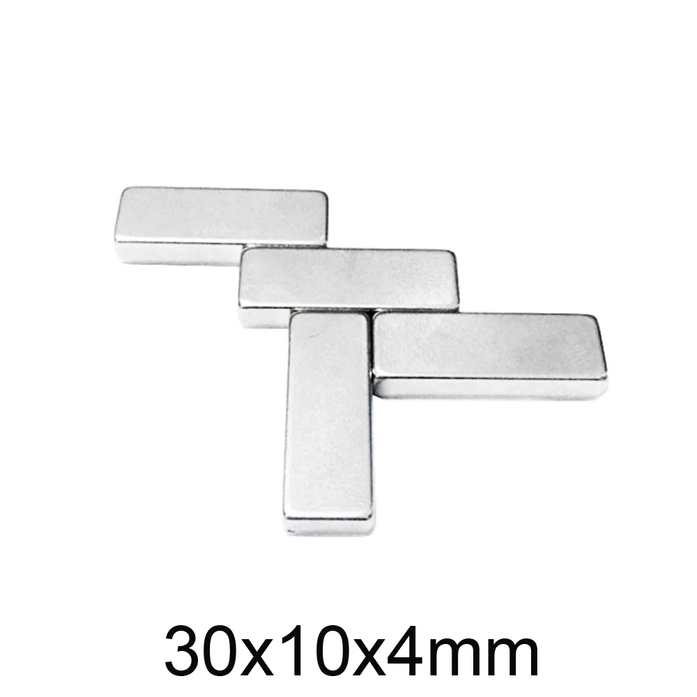 2~50PCS 30x10x4 Block Powerful Strong Magnets 30mmX10mm Sheet Permanent Magnet 30x10x4mm Neodymium Magnet 30*10*4